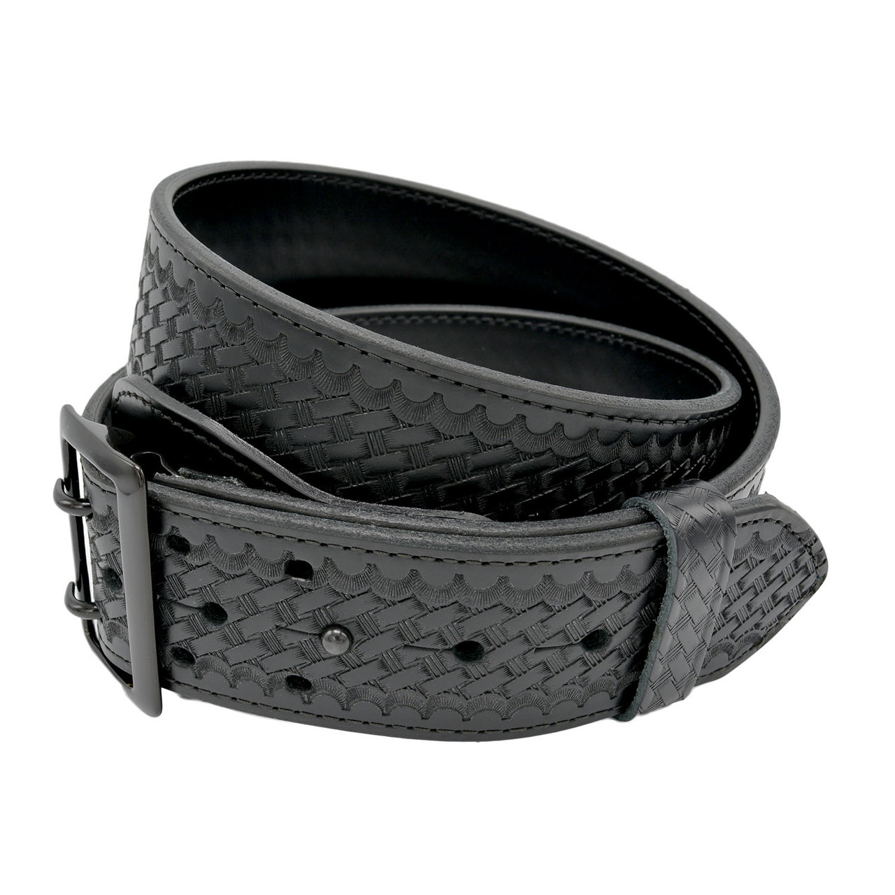 2595 Perfect Fit Leather Duty Belt 2.25 Inch Basketweave Sam Browne Us 2-1/4 main image 3