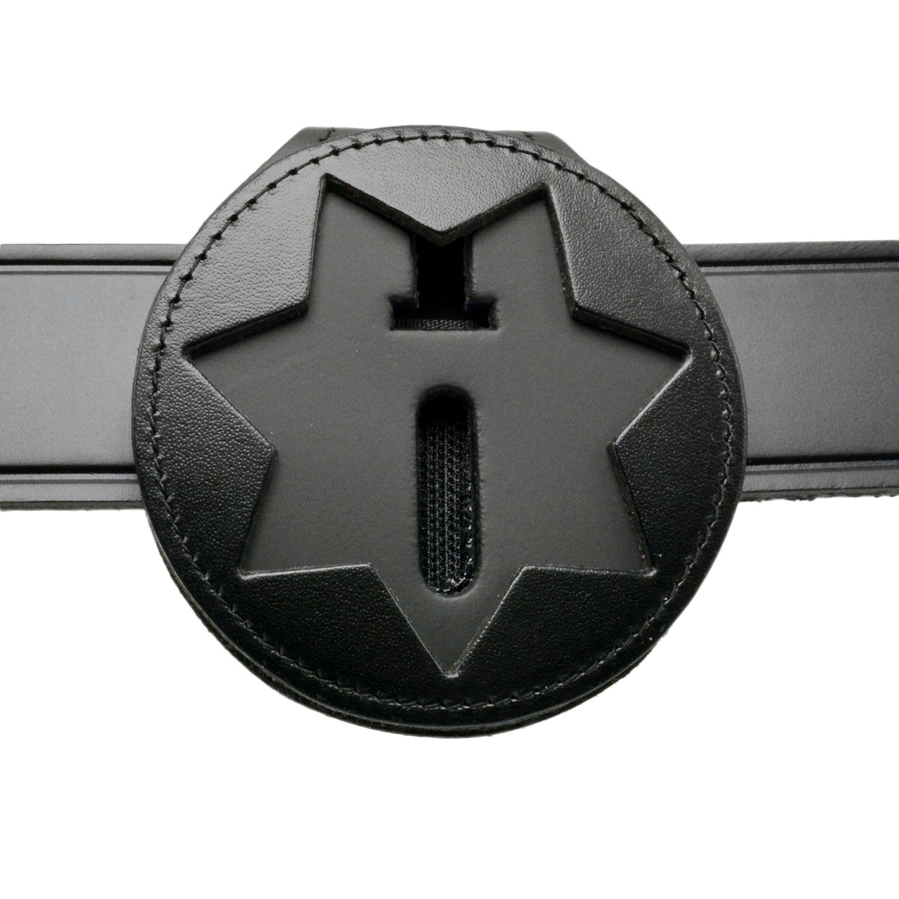CDCR Belt Clip Tactical Badge Holder | 7 Point Star Belt Badge Holder