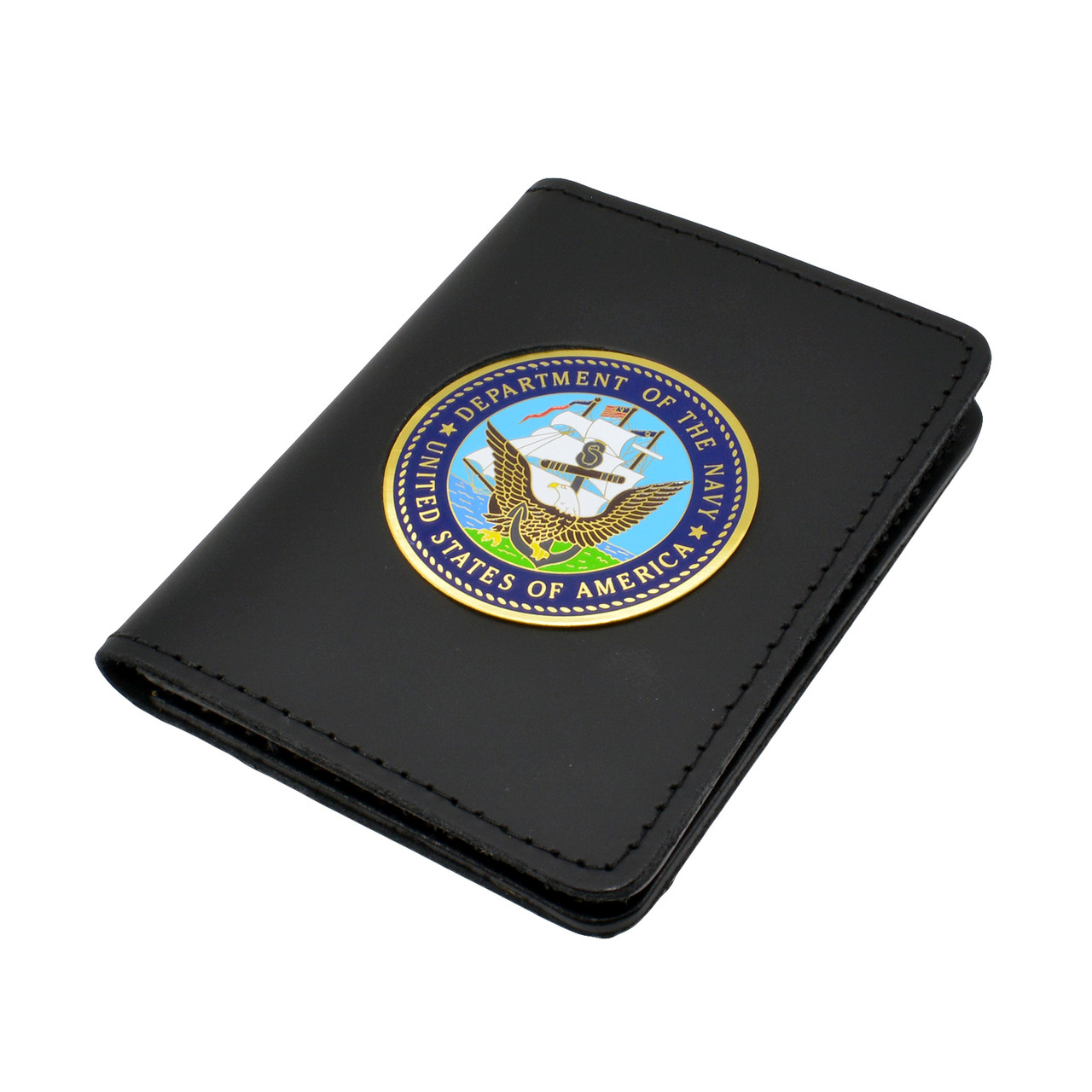 Perfect Fit Duty Leather Double ID Case | Air Force Medallion