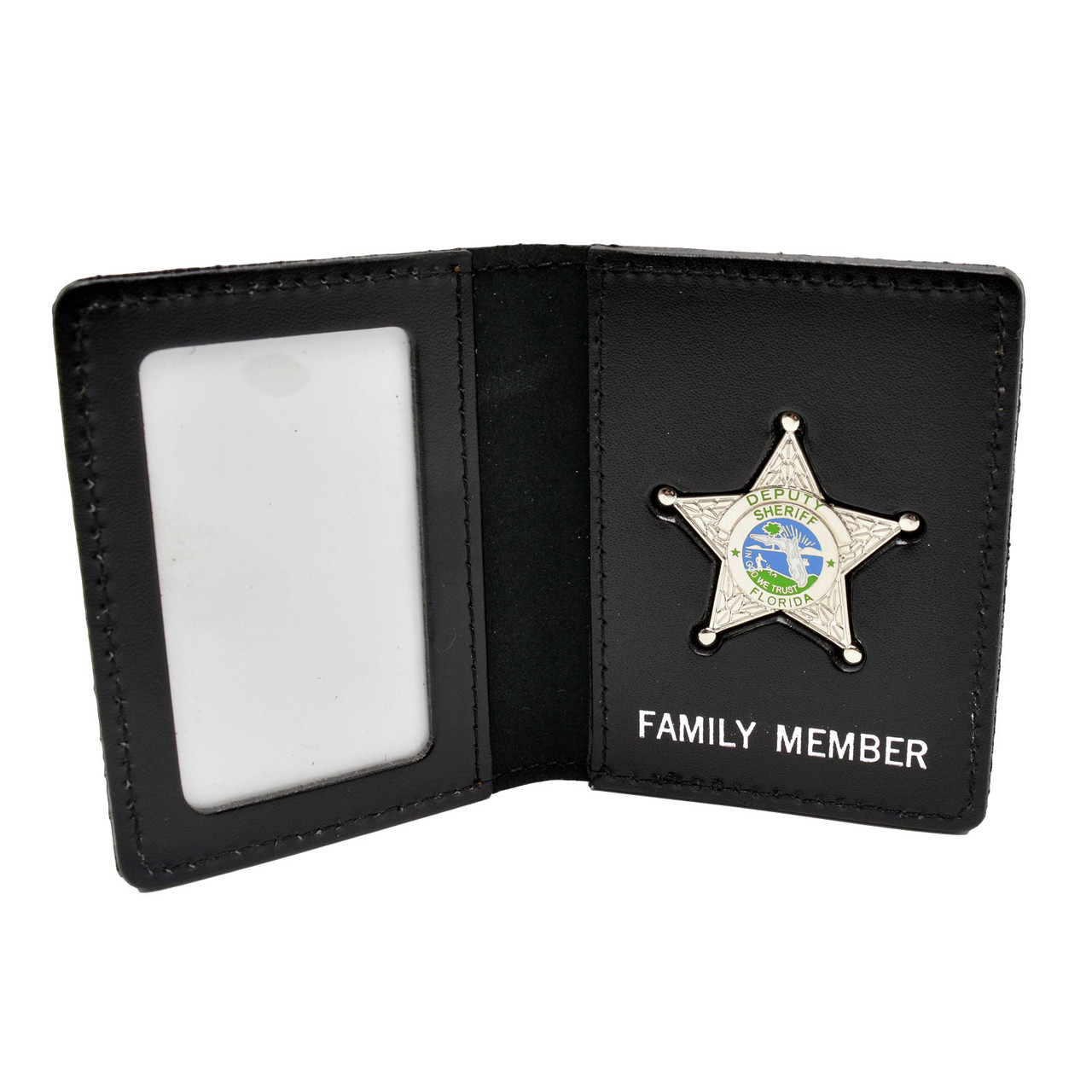 DEPUTY SHERIFF バッジ レザーホルダー付 DEPUTY SHERIFF バッジ レザーホルダー付 Florida Sheriff Star Badge