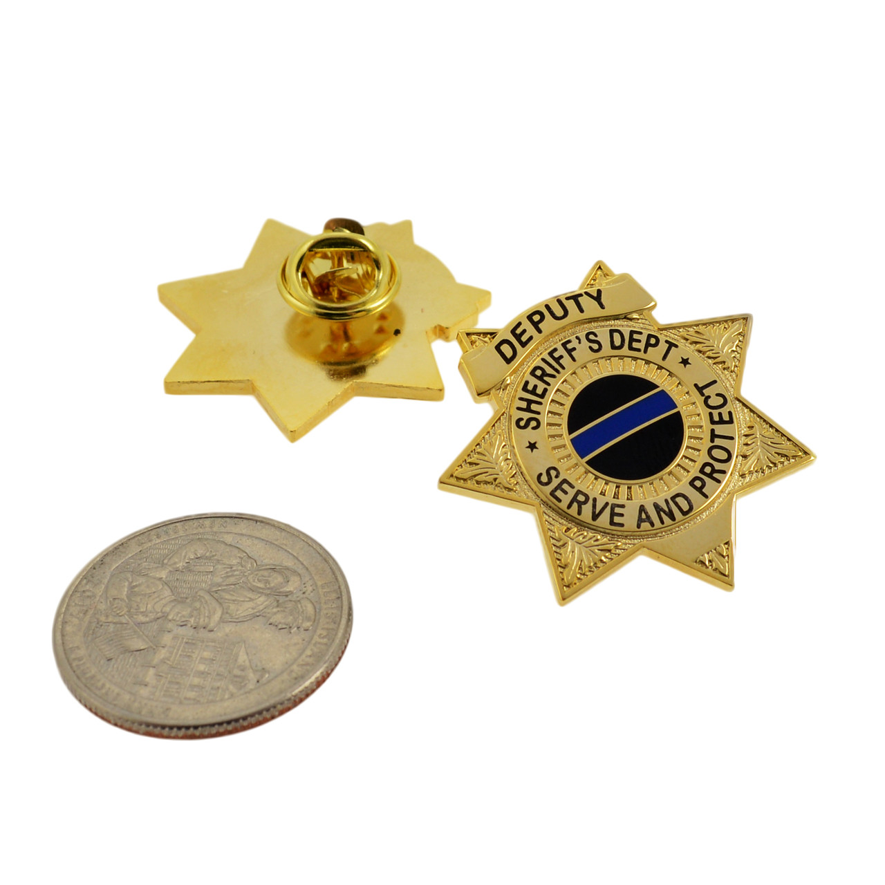 Deputy Sheriff Star Mini Badge Lapel Pin | Deputy Sheriff mini badge