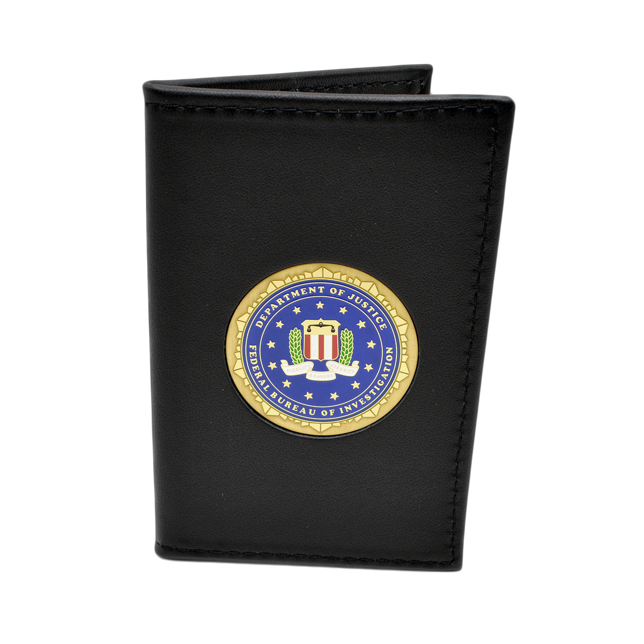 Perfect Fit FBI Medallion Double ID Credential Case Credit Card Wallet