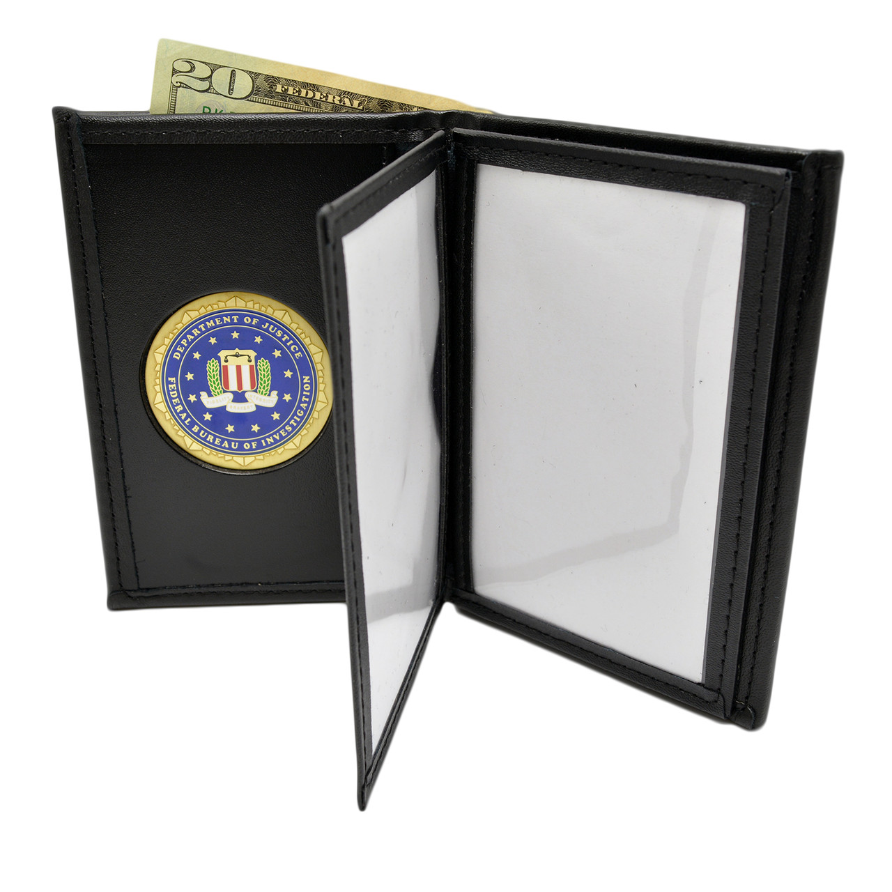 FBI Medallion Double ID Credential Wallet | FBI Medallion Federal