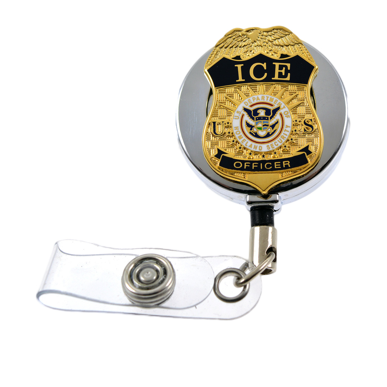 HSI Special Agent Retractable Badge Reel ID Holder