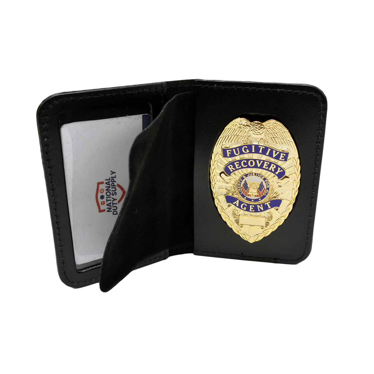 Fugitive Recovery Agent Book Style Badge and ID Case Combo