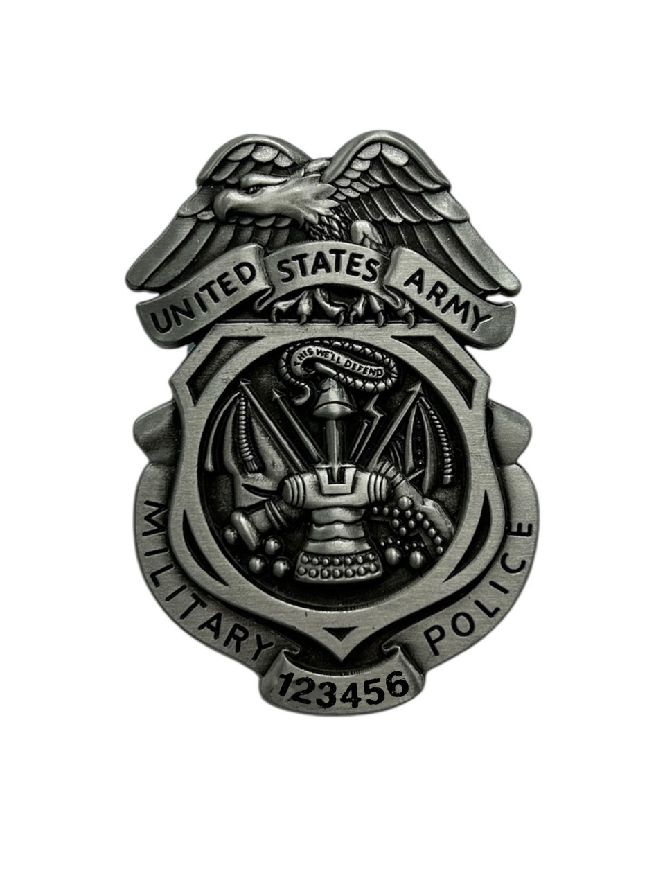 米国ポリスバッジ【US Army Military Police】PFホルダー付 Army Military Police MP Badge with Credential Case