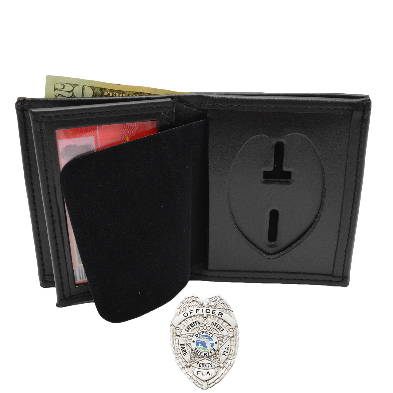 Perfect Fit Dade County Sheriff Badge Wallet | Smith Warren PSD