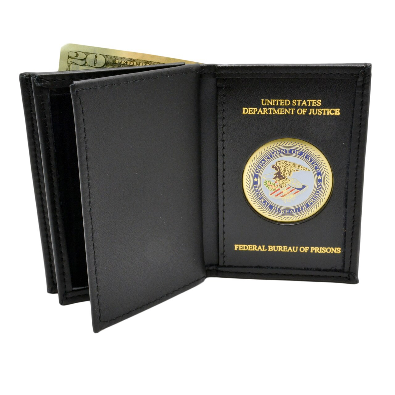 Perfect Fit FBI Medallion Double ID Credential Case Credit Card Wallet