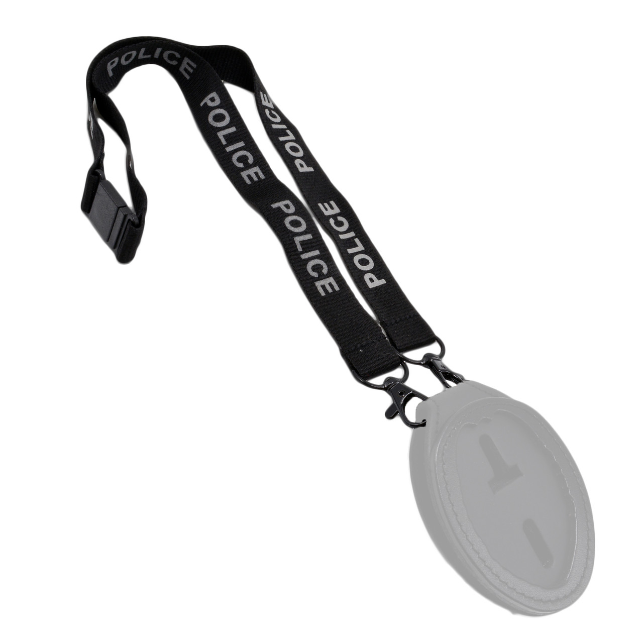 Perfect Fit Leather Badge Holder For Florida Highway Patrol - Clip On Or Neck Chain