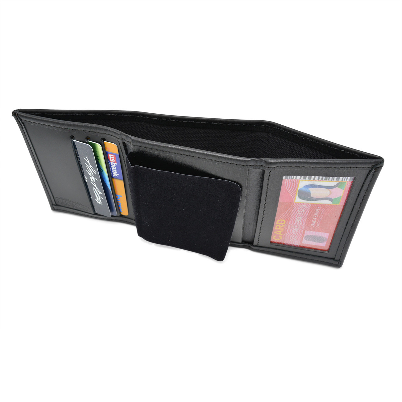 Tri-fold Badge Wallet w/ Single ID & CC Slots