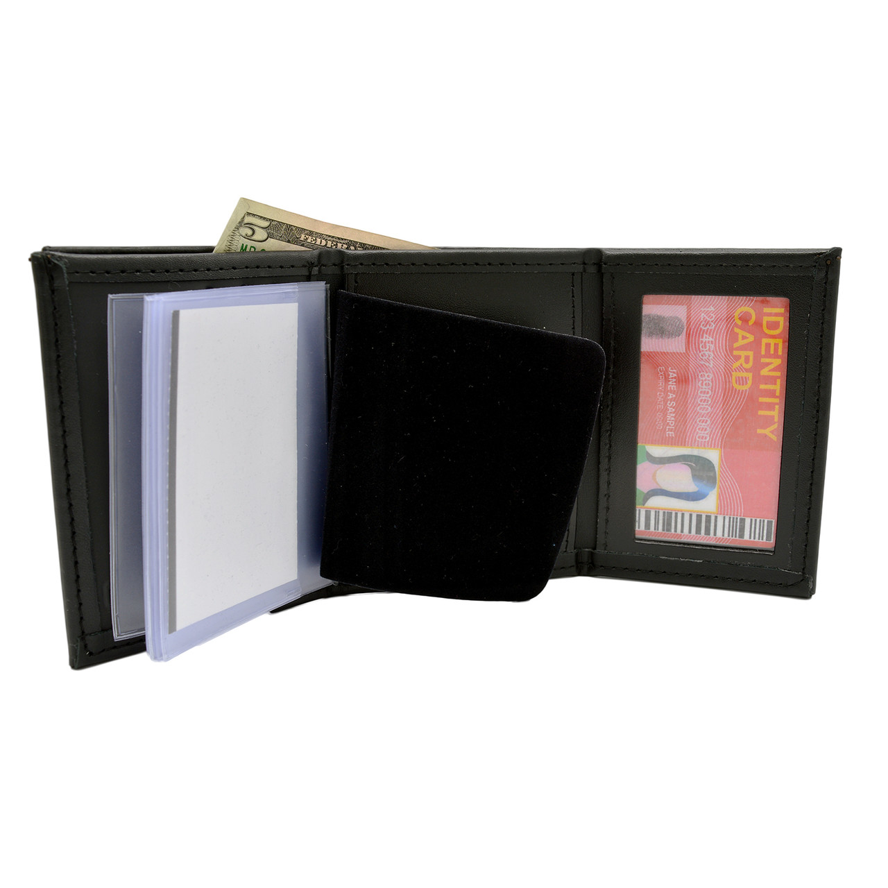 Perfect Fit Badge Bi Fold Wallet with Credit Card