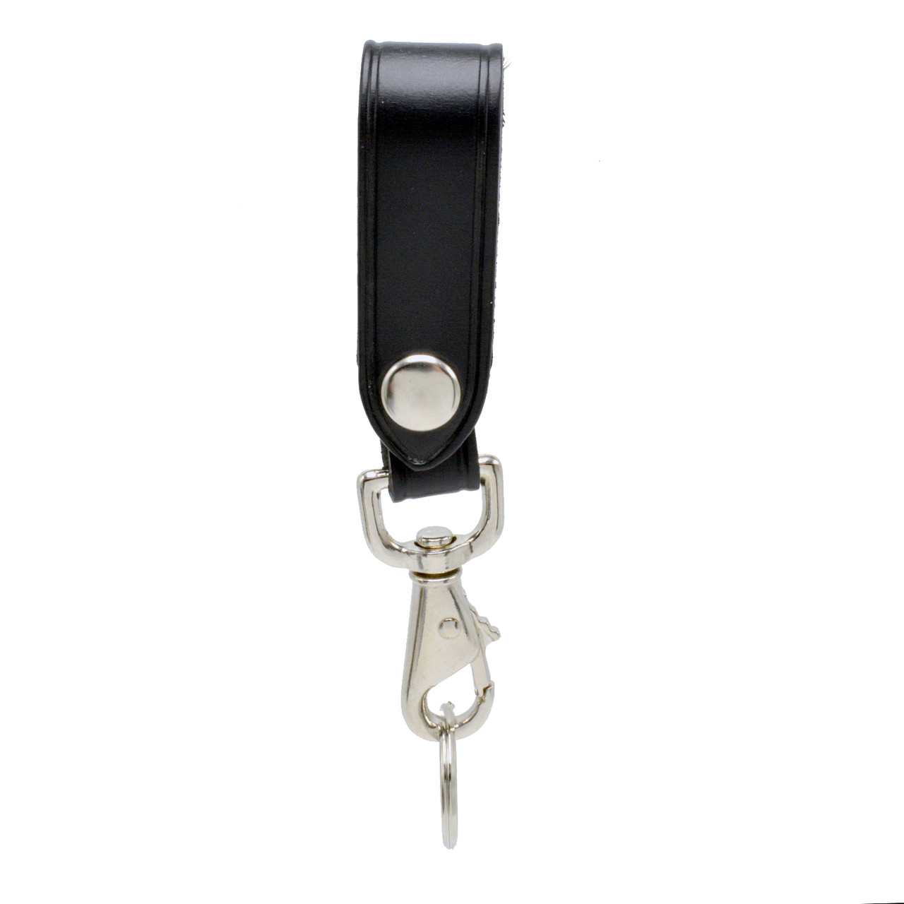 Black Leather Key Holder / Belt Loop