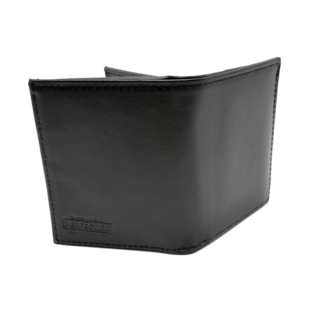 Perfect Fit Model 104-A Bifold Hidden Badge Wallet - Double ID - Cutout