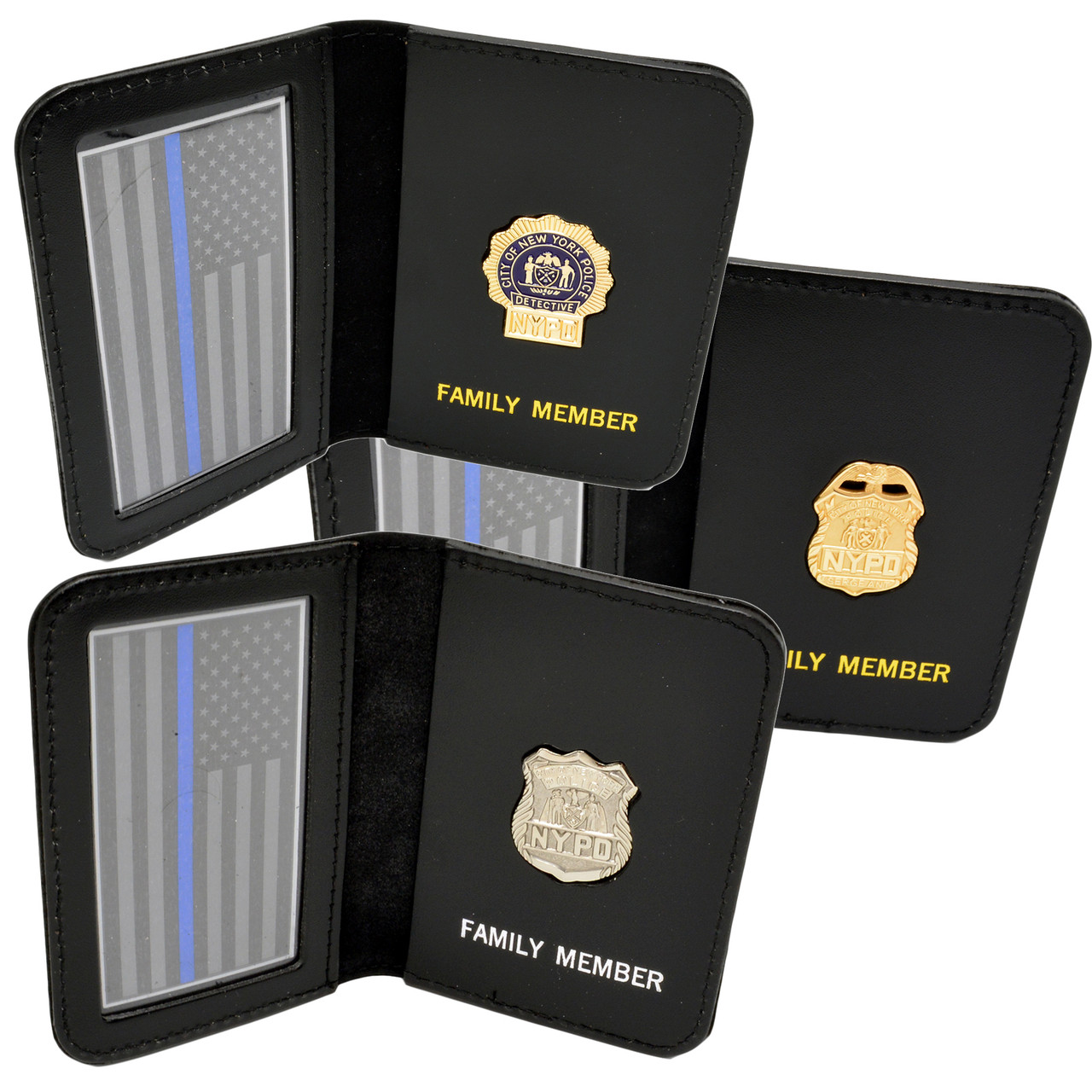 NYPD Courtesy Badge Wallet  NYPD Family Mini Badge Wallet