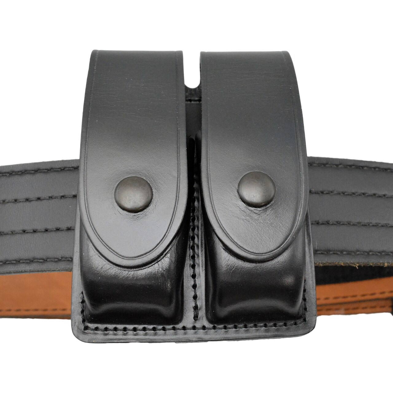 Boston Leather Company Double-Stack .45 ACP Double Magazine Pouch Leather  Black 5602-1 [FC-192375127090] - Cheaper Than Dirt