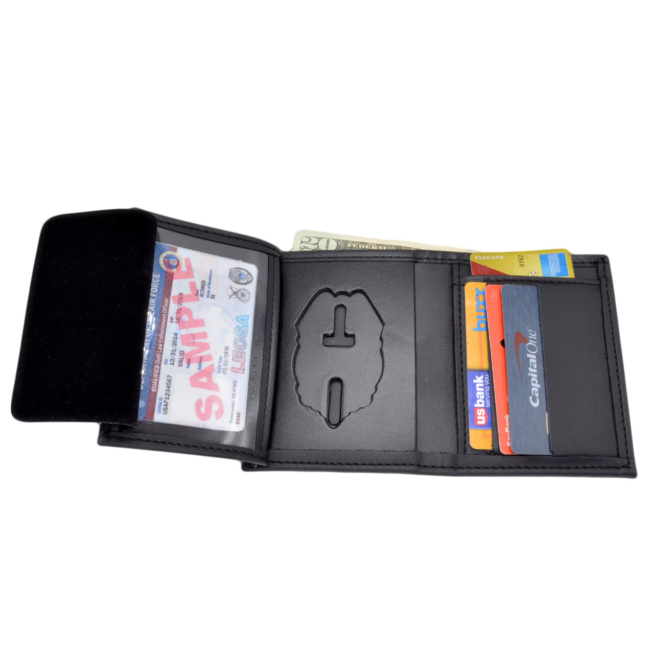 Miami Police Officer Hidden Badge Wallet