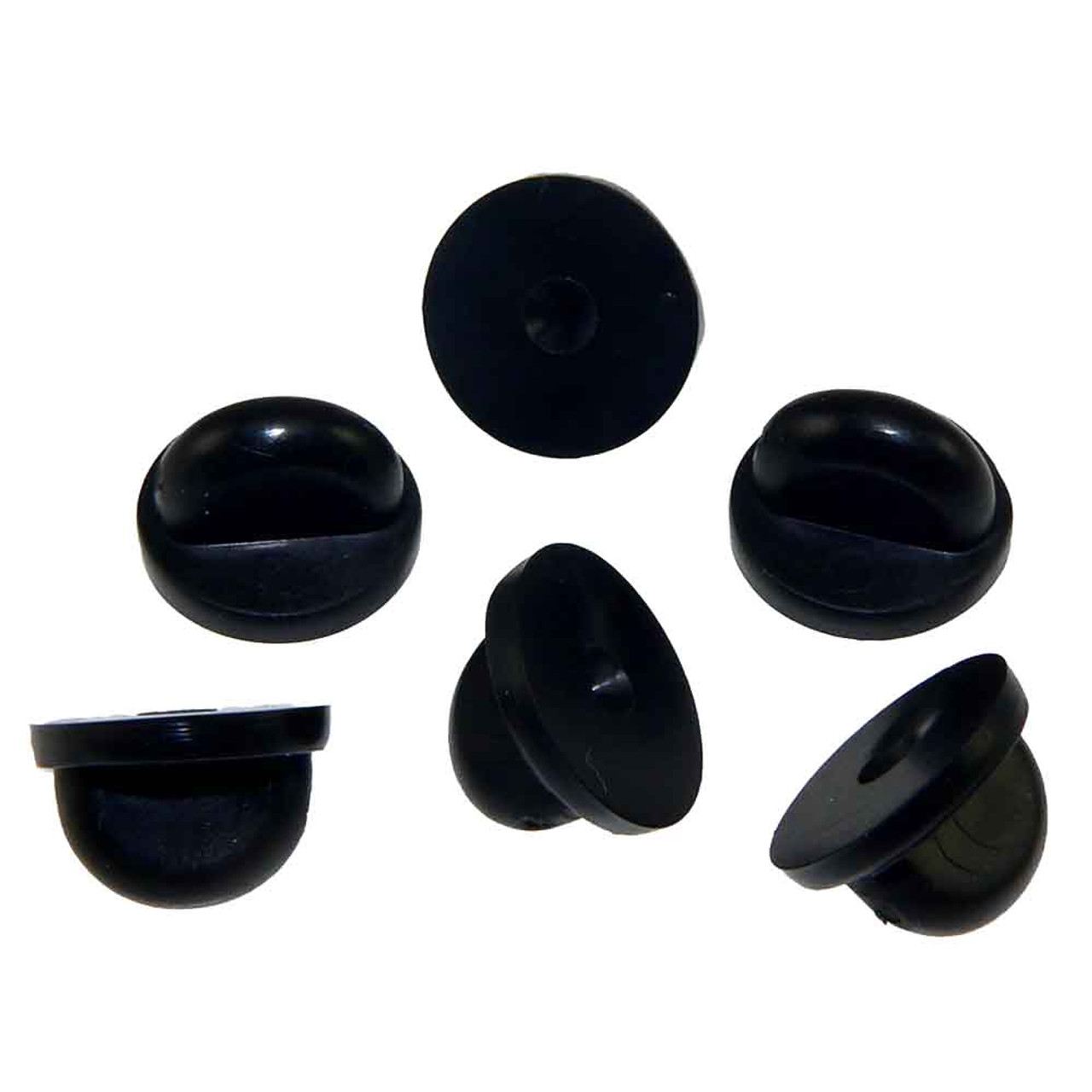 Black Heart Rubber Pin Backs / Clutches– Xhilyn