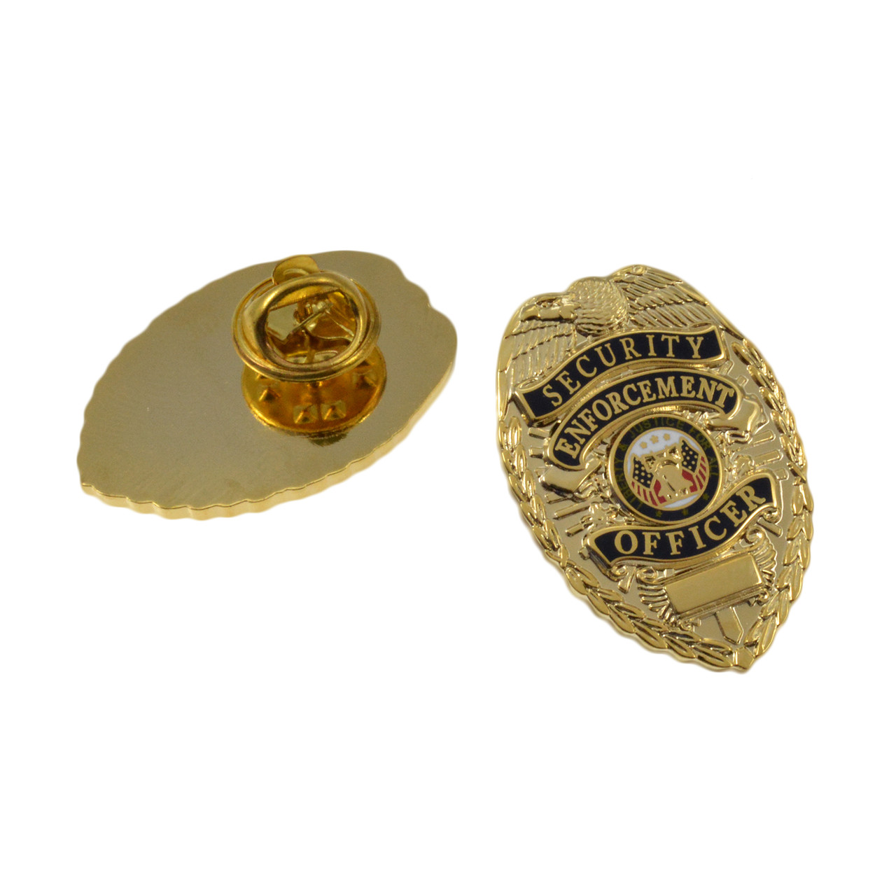 National Duty Supply Federal Agent Police Mini Badge Lapel Pin