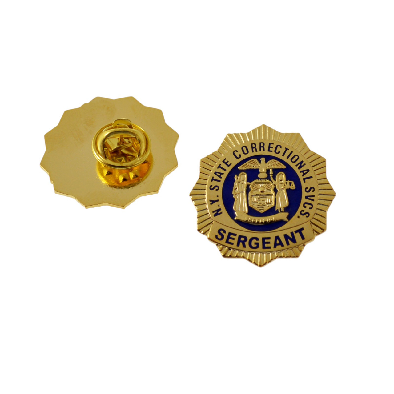 Nys Doc Ranks NY Corrections Mini Badge Pin | NYSDOCCS Pin | Officer Mini Badge