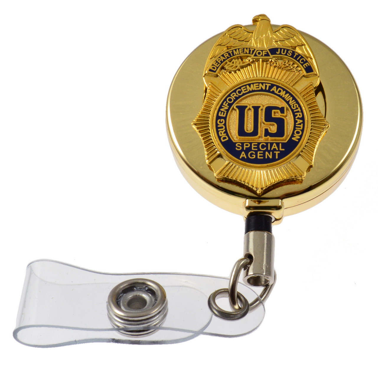 DEA Drug Enforcement Administration Special Agent Retractable ID Holder