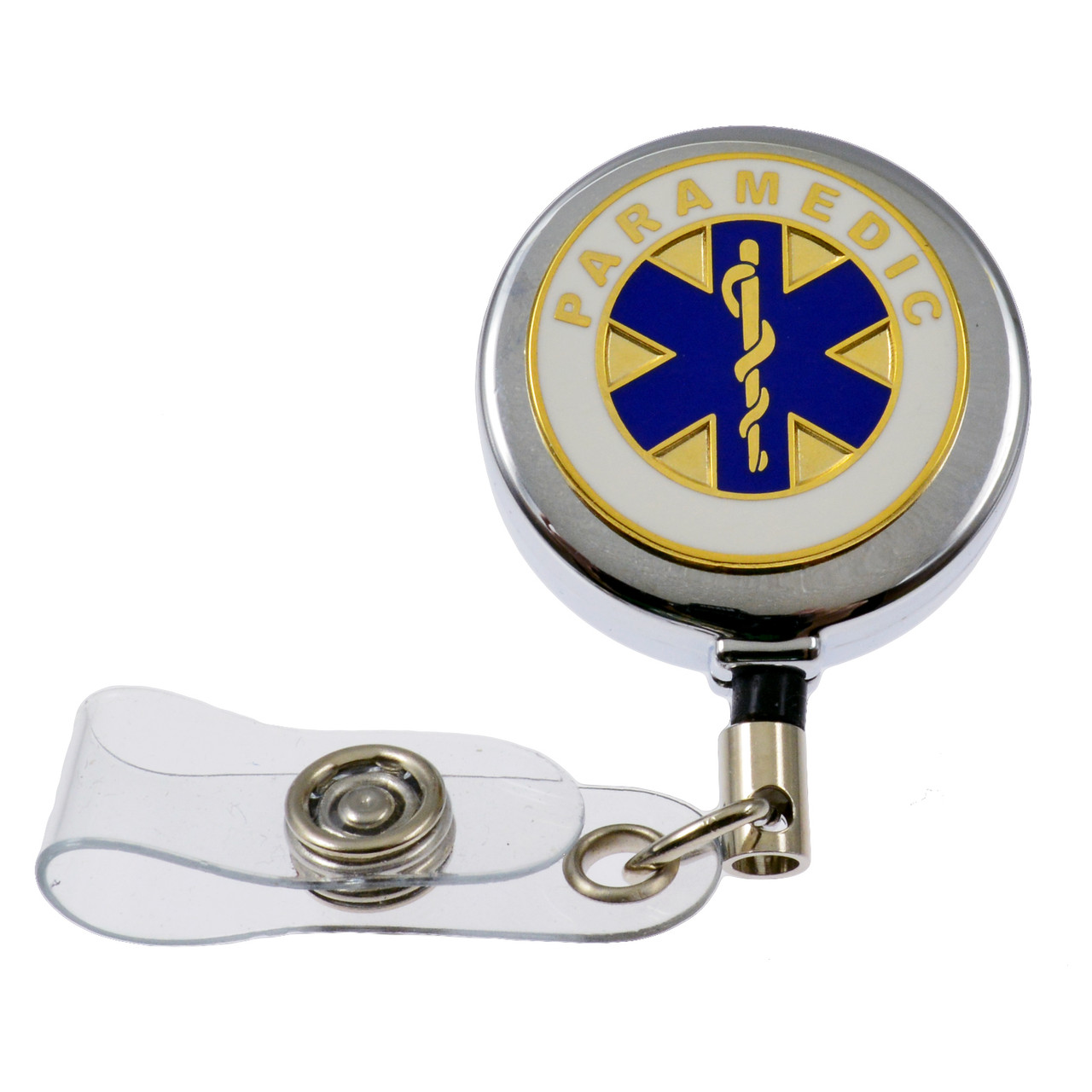 Paramedic Retractable Badge Reel ID Holder