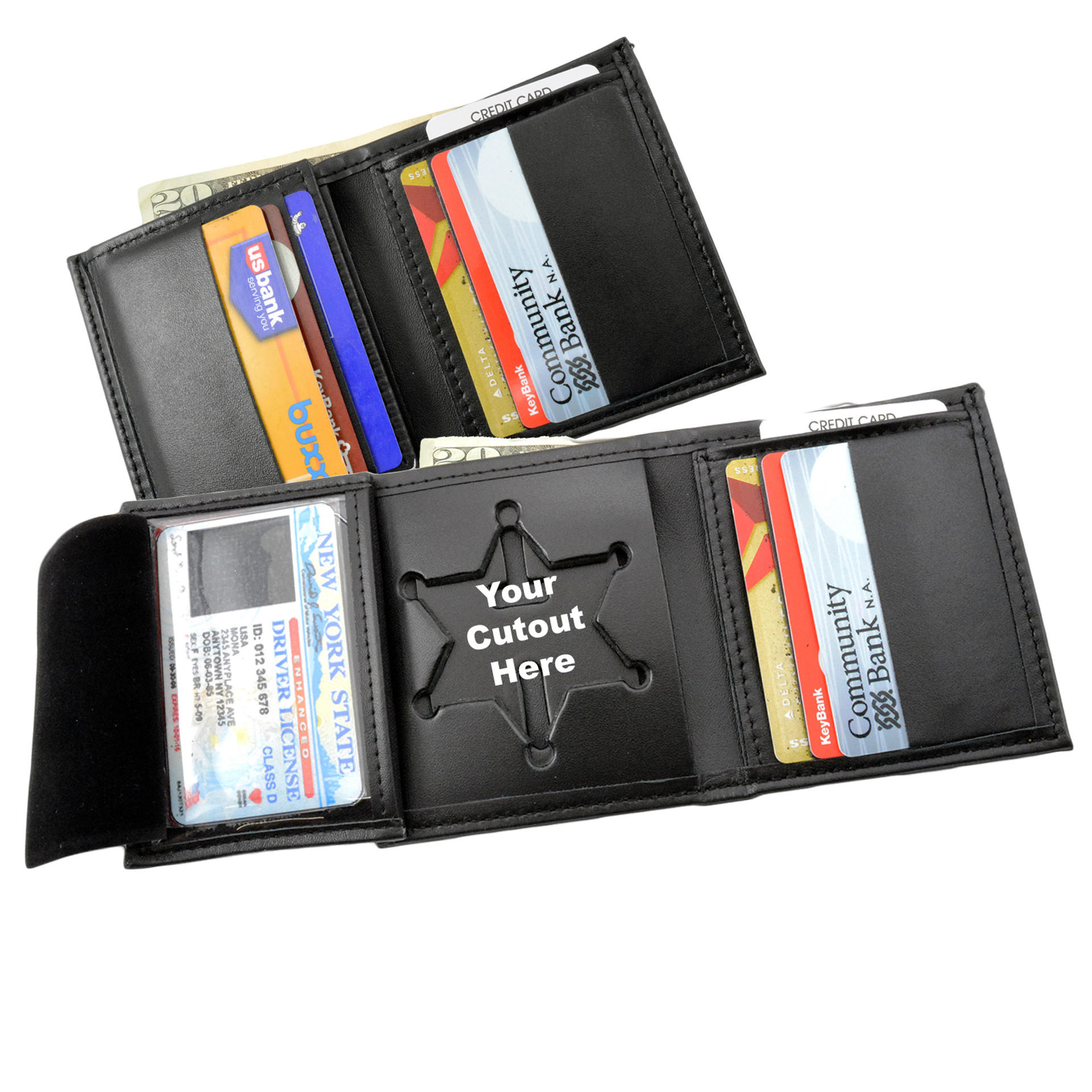 Badge Wallets Select Your Own Cutout Badge Wallets Single ID Custom