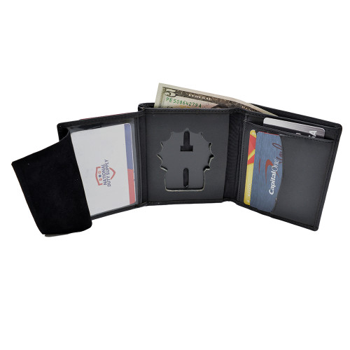 【Idang】star card wallet DK-439 7 point star Hidden Badge and ID Wallet | s574