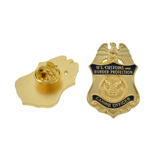 DHS CBP Canine Officer Mini Badge Lapel Pin