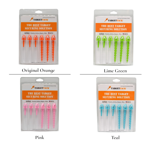 TargetTack® Reuseable Target Holder Pins - Variety Pack - 4 Colors TargetTack® Reuseable Target Holder Pins - Variety Pack - 4 Colors