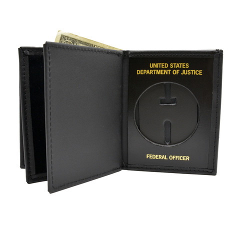 Bureau of Prisons Badge Wallet - Fits New Credentials & Badge