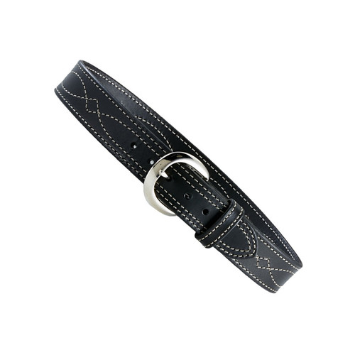 Aker Leather Fancy Stitch Belt B13 Black