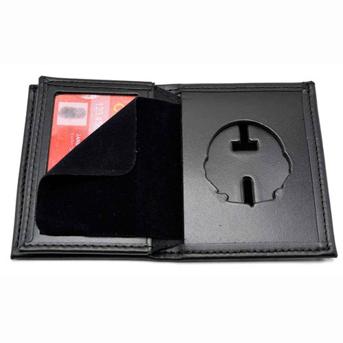 Perfect Fit Illinois State Police Badge Wallet – 6-Point Star – Men's Leather Bifold 104