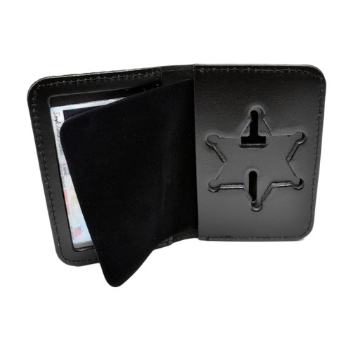 5 Point Star Badge Holder Leather ID Case | Star Badge Case | Ohio