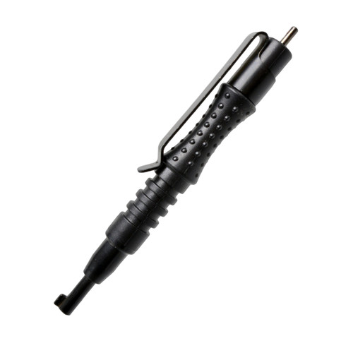 EZ Grip Pen Style Tactical Black Handcuff Key - Carbon Fiber