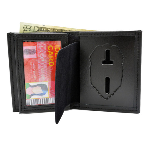 Florida Corrections Officer Bifold Hidden Badge Wallet - FDOC Large Badge