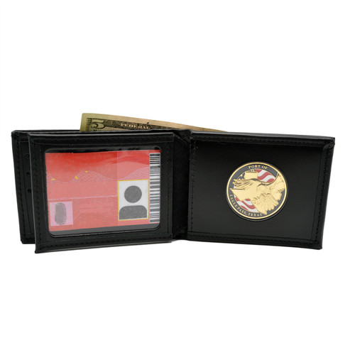 Overland Leather Challenge Coin Money Clip Wallet 