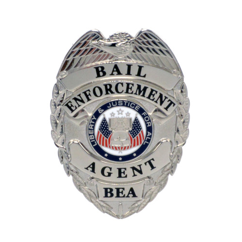 Bail Enforcement Agent Badge - Gold - Silver