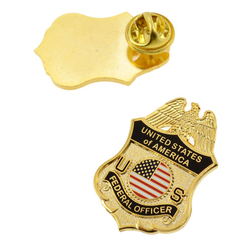 Universal Federal Officer Police Mini Badge Lapel Pin