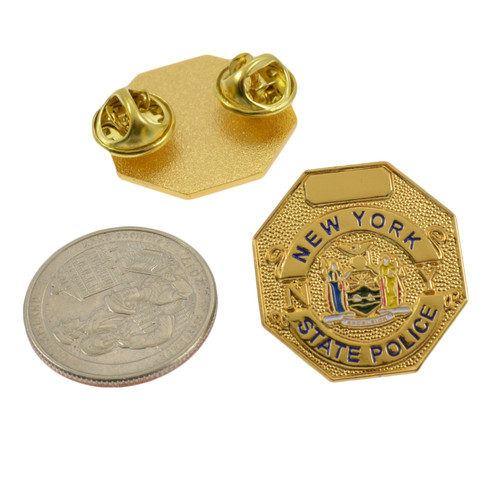 NYSP New York State Police Mini Badge Lapel Pin