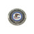 fbop officer badge challenge coin with engraved number.