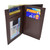 U.S. Capitol Police double ID badge wallet, closed, brown genuine leather
