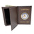 Federal Bureau of Prisons Medallion Double ID Wallet brown