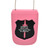 NYPD Chief Recessed Badge and ID Neck Holder with Chain pink leather
