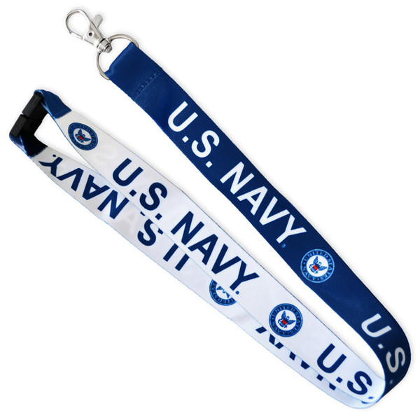 U. S. Navy Reversible Neck Lanyard Military ID Holder