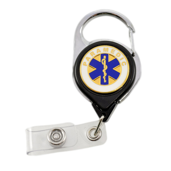 Paramedic Carabiner Retractable Badge Reel