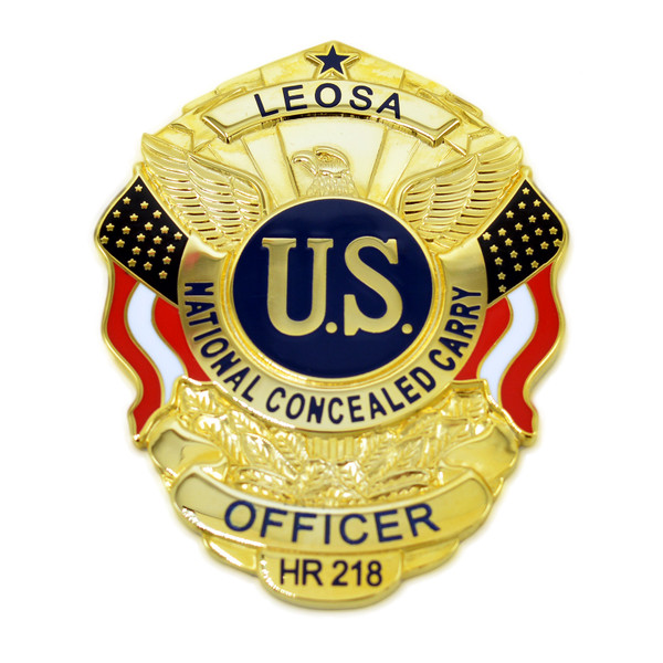 LEOSA HR218 Concealed Carry Badge Medallion