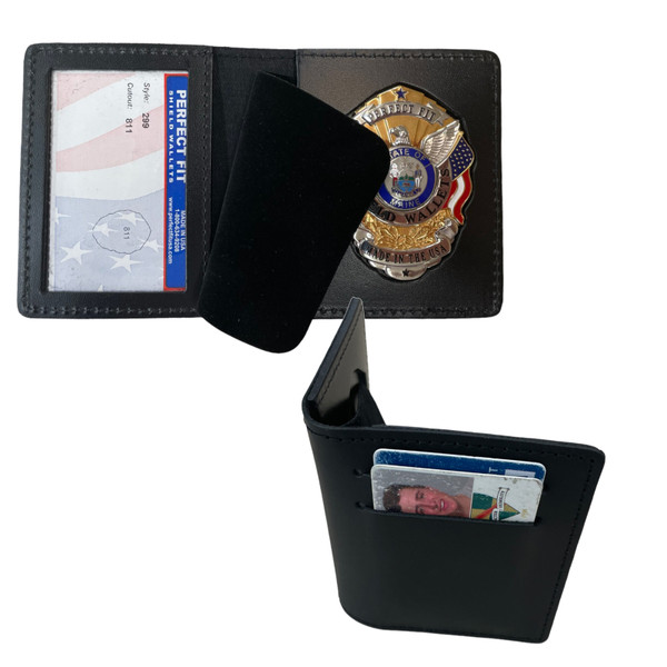 Duty Leather Badge and ID Case - Outside Credit Card Slots
