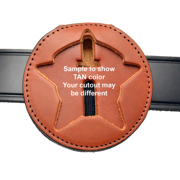 Tan-leather-police-belt-clip-