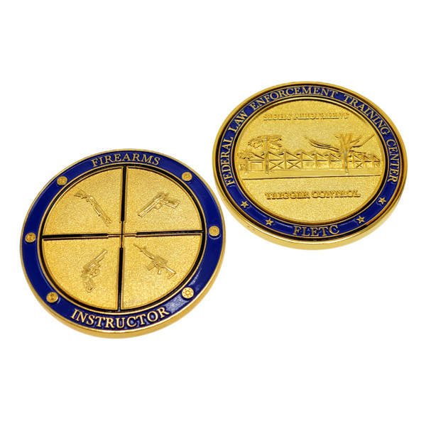 FLETC Federal Law Enforcement Firearms Instructor Challenge Coin