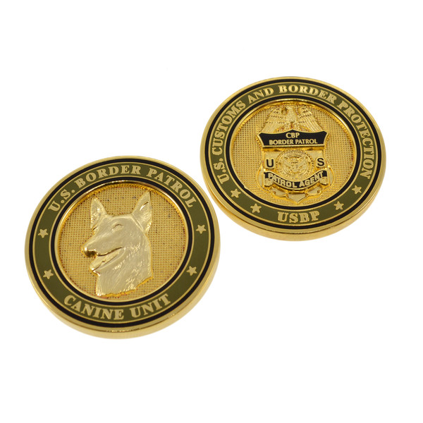 USBP Border Patrol Canine Unit Challenge Coin